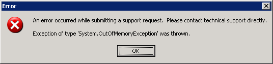 OutOfMemoryException issue